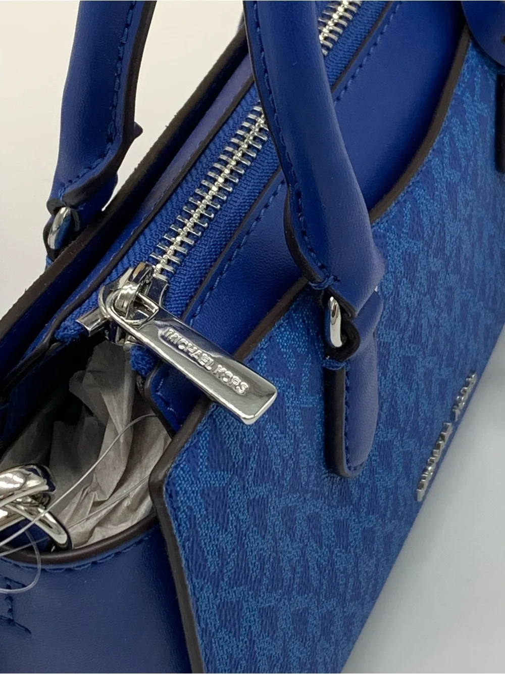 Michael kors ARDEN SMALL SIGNATURE LOGO MESSENGER BAG Galaxy Blue